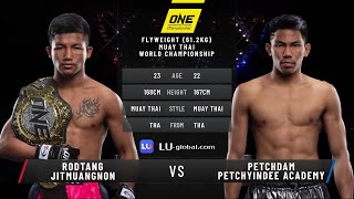 Rodtang vs Petchdam  Full Fight Replay [upl. by Halimaj]