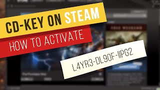 Tutorial How to activate a game cdkey on Steam [upl. by Gretel]