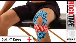 RockTape  Kinesiology Tape Instruction  SplitY Knee [upl. by Padriac]