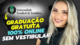 GRADUAÇÃO EAD GRATUITA SEM VESTIBULAR  UEL 2024  Mari Rel [upl. by Ethelbert673]