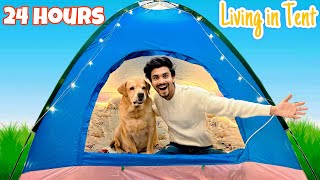 LIVING IN TENT FOR 24 HOURS WITH LEO  Anant Rastogi [upl. by Paine]