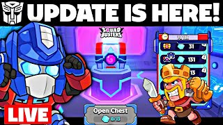 The Transformers Update is here  😱  Squad Busters🔴 squadbusters supercell newupdate live [upl. by Nerej]