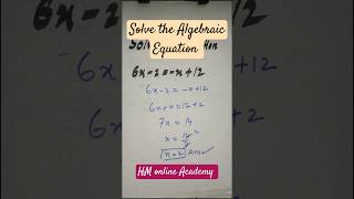 how to solve algebraic equationssolving algebraic expressions math anticssolving equationsalgebra [upl. by Granny927]