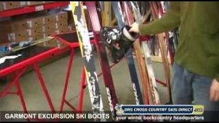 Garmont Excursion Ski Boots Review Video by ORS Cross Country Skis Direct [upl. by Annaed675]