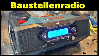 Baustellenradio Bosch GPB 18V2 SC im Test [upl. by Melodee]