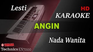 LESTI  ANGIN  NADA WANITA   KARAOKE [upl. by Alyaj877]