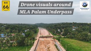 Drone visuals around MLA Palam Underpass Attingal Bypass [upl. by Ambler]