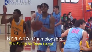 NY2LA 17u Championship Two EYBL Teams Team Herro Vs The Family Full Highlights [upl. by Arly873]