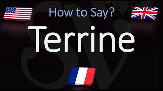 How to Pronounce Terrine CORRECTLY English amp French Pronunciation [upl. by Jentoft]