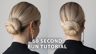 60 Second Updo Tutorial ❤️ [upl. by Naryb]