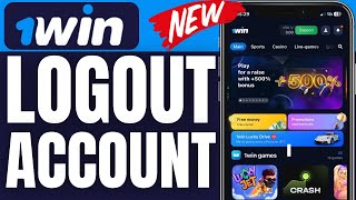 How To Logout 1win Account 2024 [upl. by Maya265]