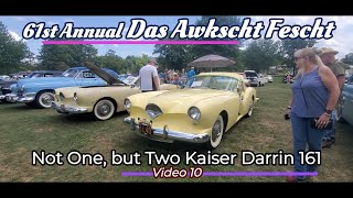 Not One But Two 1954 Kaiser Darrin 161 Das Awkscht Fescht 2024 video 10 kaiserdarrin [upl. by Castro105]