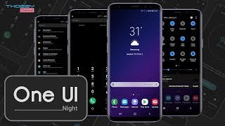 Samsung OneUI Night  Black Version Theme For Oreo amp Nougat [upl. by Eleph]