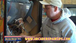 Arcade Repair Tips  Removing And Installing A Monitor Chassis [upl. by Negris]