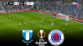 LIVE 🔴 MALMO vs RANGERS  UEFA Europa League 20242025  Full Match  eFootball Gameplay [upl. by Erlandson904]