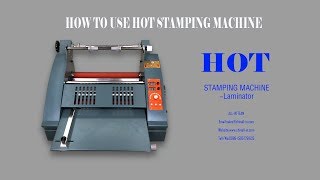 Digital Laminator Hot satmping machine roll to roll [upl. by Jeromy]