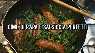 Cime di rapa e salsiccia perfetti quotRICETTA FACILEquot [upl. by Ylla678]