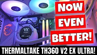 NEW Thermaltake TH360 V2 Ultra ARGB Sync AIO CPU Water Cooler With IPS LCD Screen [upl. by Akima]