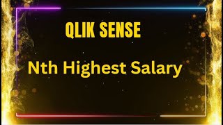 Find Highest Salary in Qlik Sense [upl. by Nahguav]