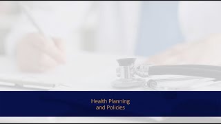 Health Planning and Policies [upl. by Ailey]