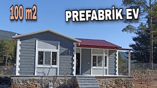 PREFABRİK EV TURU NET 100 M2  Prefabrik Ev İnceleme [upl. by Secundas19]