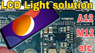 Samsung A12 M12 Display Light problem solution etc [upl. by Andaira143]