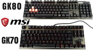 MSI Vigor GK80 i GK70  nowe klawiatury dla graczy RECENZJA [upl. by Ynehteb]