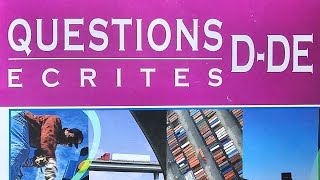 QUESTIONS ECRITES PERMIS D  DE [upl. by Amelus]