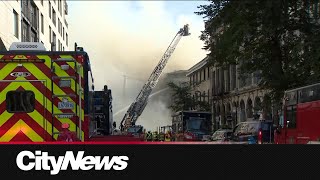 Old Montreal fire Police say undetermined number of people died [upl. by Wrdna]