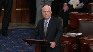 After health care vote McCain urges senators to work together [upl. by Petulia553]