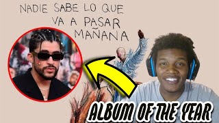 Bad Bunny  ‘Nadie Sabe Lo Que Va A Pasar Mañana’ Full Album REACTION [upl. by Dnalloh]