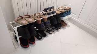 I made a simple shoe rack with flux core welding [upl. by Hsirehc292]