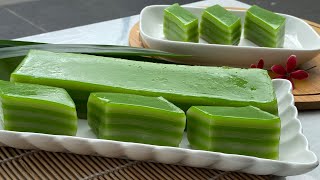 Pandan And Coconut Milk Layer Kueh Easy Separate Layer By Layer [upl. by Aranat]