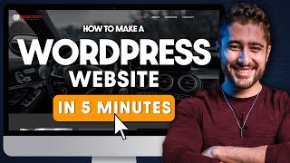 How to Make a Website in 5 Minutes  Quick Tutorial for Complete Beginners Using WordPress [upl. by Afira]