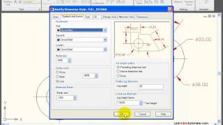 AutoCAD Tutorial  Applying NonLinear Dimensions [upl. by Irmine]