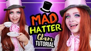 FEMALE MAD HATTER  HUTMACHER  Glam Makeup Tutorial KarnevalCountdown [upl. by Yornek]