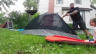 Mountain Hardwear Optic 25 Tent Setup Time Lapse [upl. by Atiuqehs]