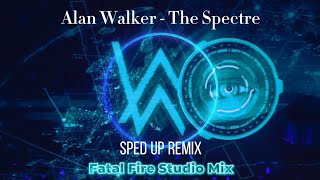 Alan Walker  The Spectre Fatal Fire Studio Mix 『Sped Up Remix』 Vizualizer [upl. by Oag]