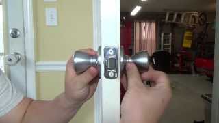 TUTORIAL  How To Change A Door Knob Home Repair [upl. by Baecher]