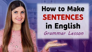 Grammar Lesson How to make Sentences in English Word Order in English [upl. by Mendelson554]