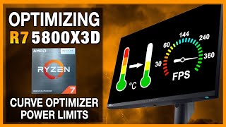 Optimizing Ryzen 7 5800X3D  Higher performance Lower temperature  Undervolting  Curve Optimizer [upl. by Naman]