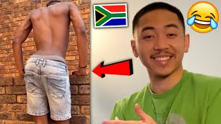 Umlando Dance Challenge is CRAZY 😂🇿🇦 AMERICAN REACTION Compilation South African Amapiano [upl. by Segroeg571]