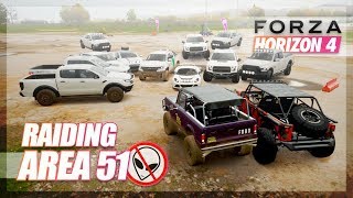 Forza Horizon 4  Area 51 Raid Challenge [upl. by Nollie]