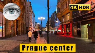 Prague walk 4k HDR  28 října  Wenceslas Square  Na příkopě  Praha 🇨🇿 Czech Republic  ASMR [upl. by Aieki]