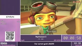 Psychonauts 2 Any by Bytez in 13440  Running Through Wonderland [upl. by Haerdna]