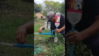 Amazing idea to make impressive manual water pump without electricity shorts diy water bottle [upl. by Osrock]