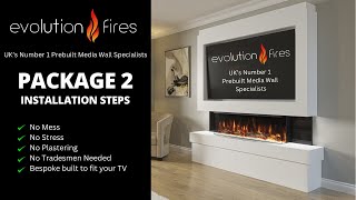 Evolution Fires Package 2 PreBuilt Media Wall Installation Video [upl. by Paxton]