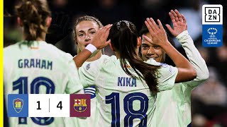 HIGHLIGHTS  SKN StPölten vs FC Barcelona  UEFA Womens Champions League 202425 Español [upl. by Ahsha]