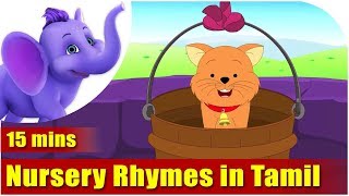 Nursery Rhymes in Tamil  Collection of Twenty Rhymes [upl. by Yruama]