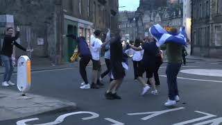 Tartan Army Boogie Boogie Edinburgh Town Centre [upl. by Gazzo]